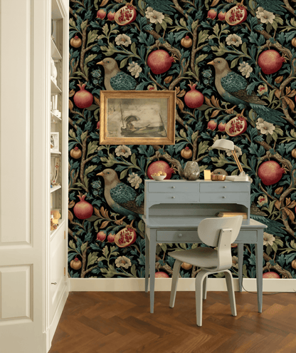 Pomegranate Harmony Wallpaper