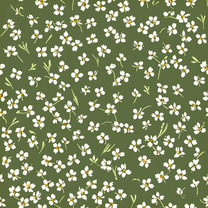 Floral Noir Retro Wallpaper