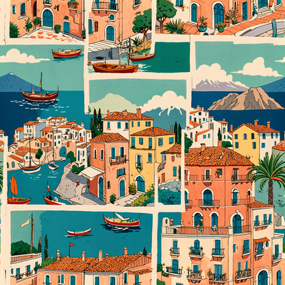 Mediterranean Terracotta Wallpaper