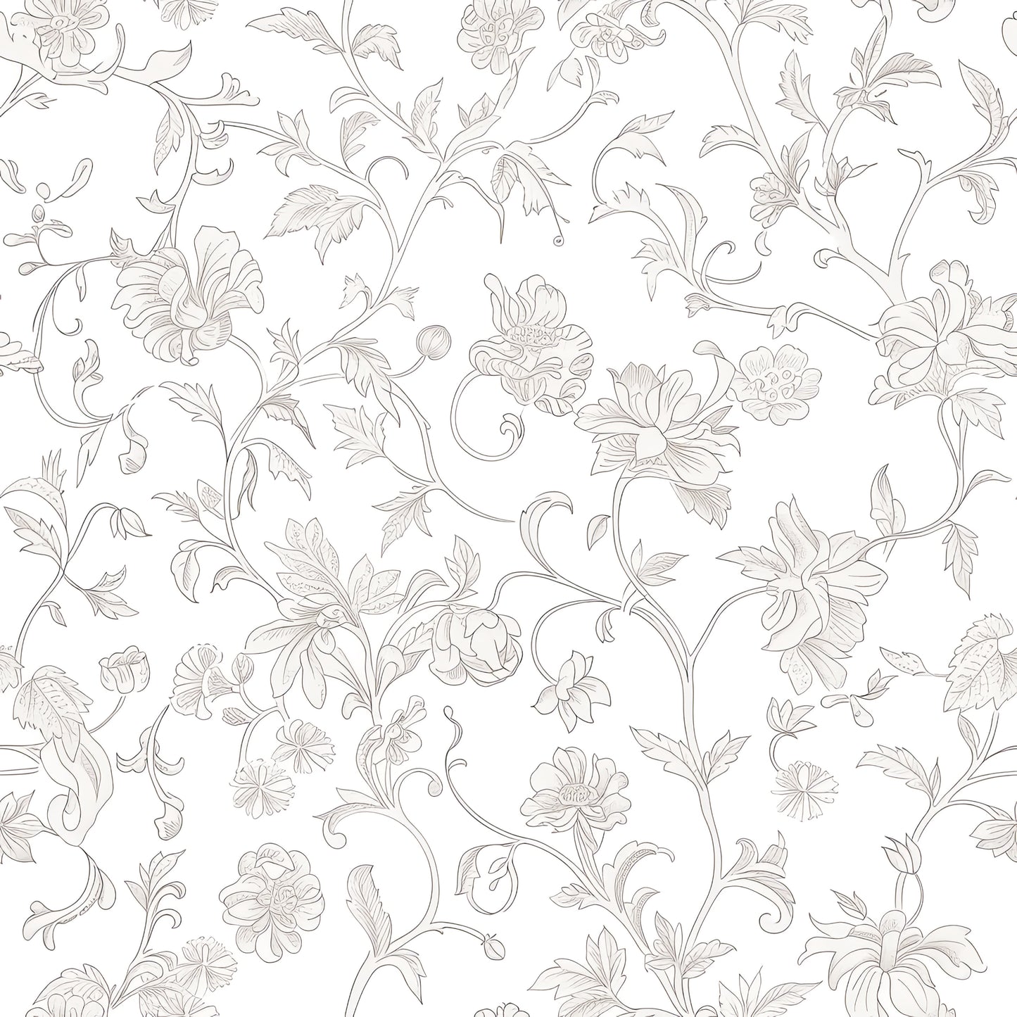 Ivory Blossom Toile