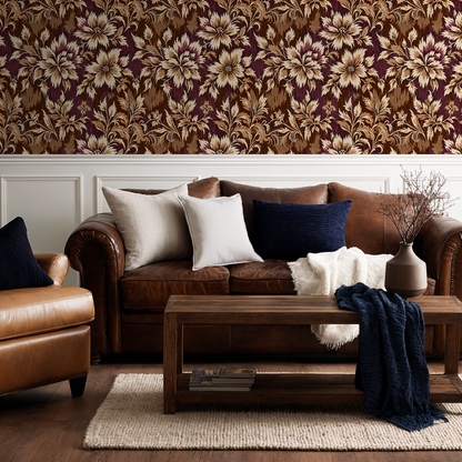 Baroque Plum Blossom Wallpaper