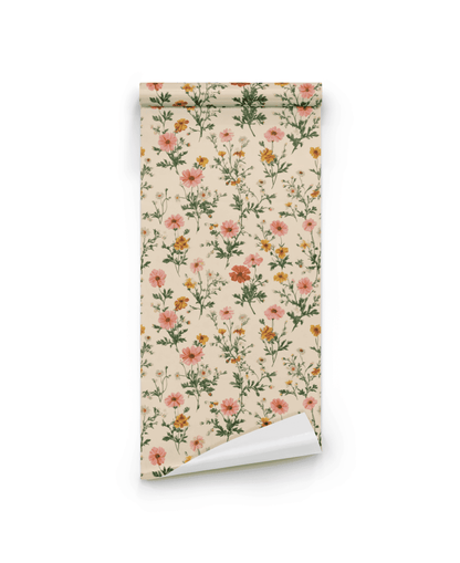 Apricot Meadow Wallpaper