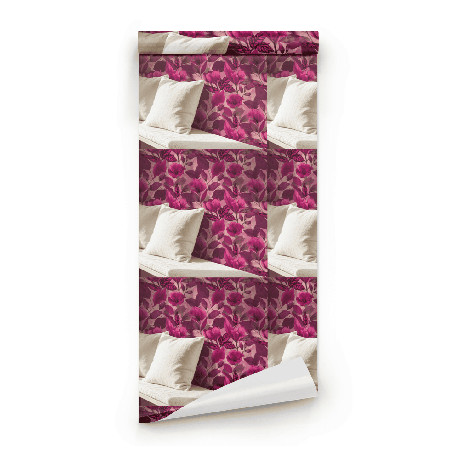 Rosy Foliage Wallpaper