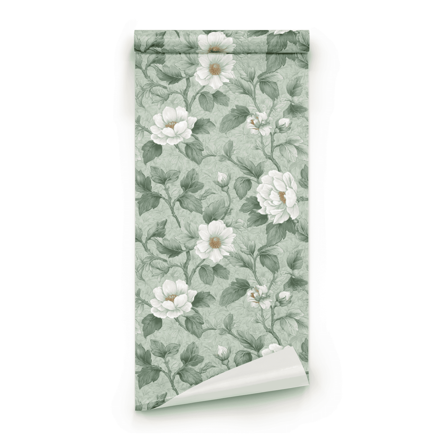 Etched Peony Wallpaper