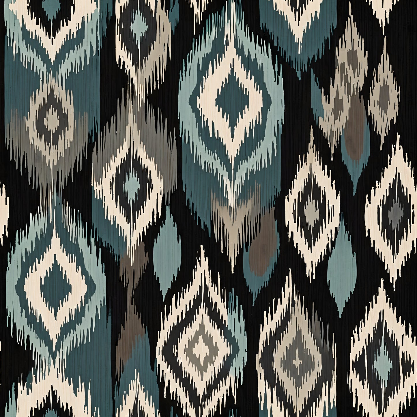 Ikat Earth Tones Wallpaper