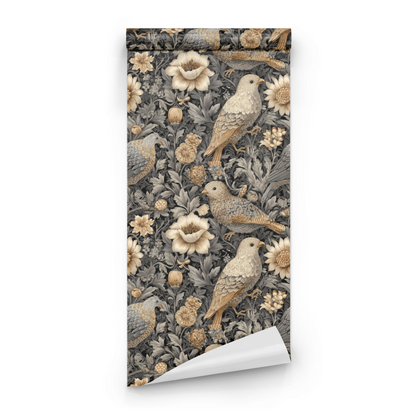 Autumnal Sparrow Wallpaper