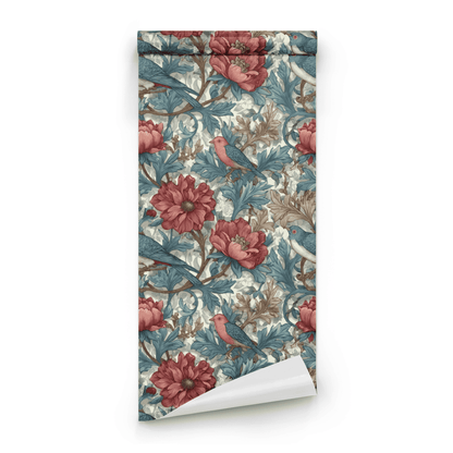 Claret Finch Wallpaper