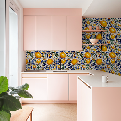 Lemon Fresco Wallpaper