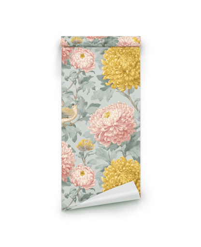 Chrysanthemum Serenade Wallpaper