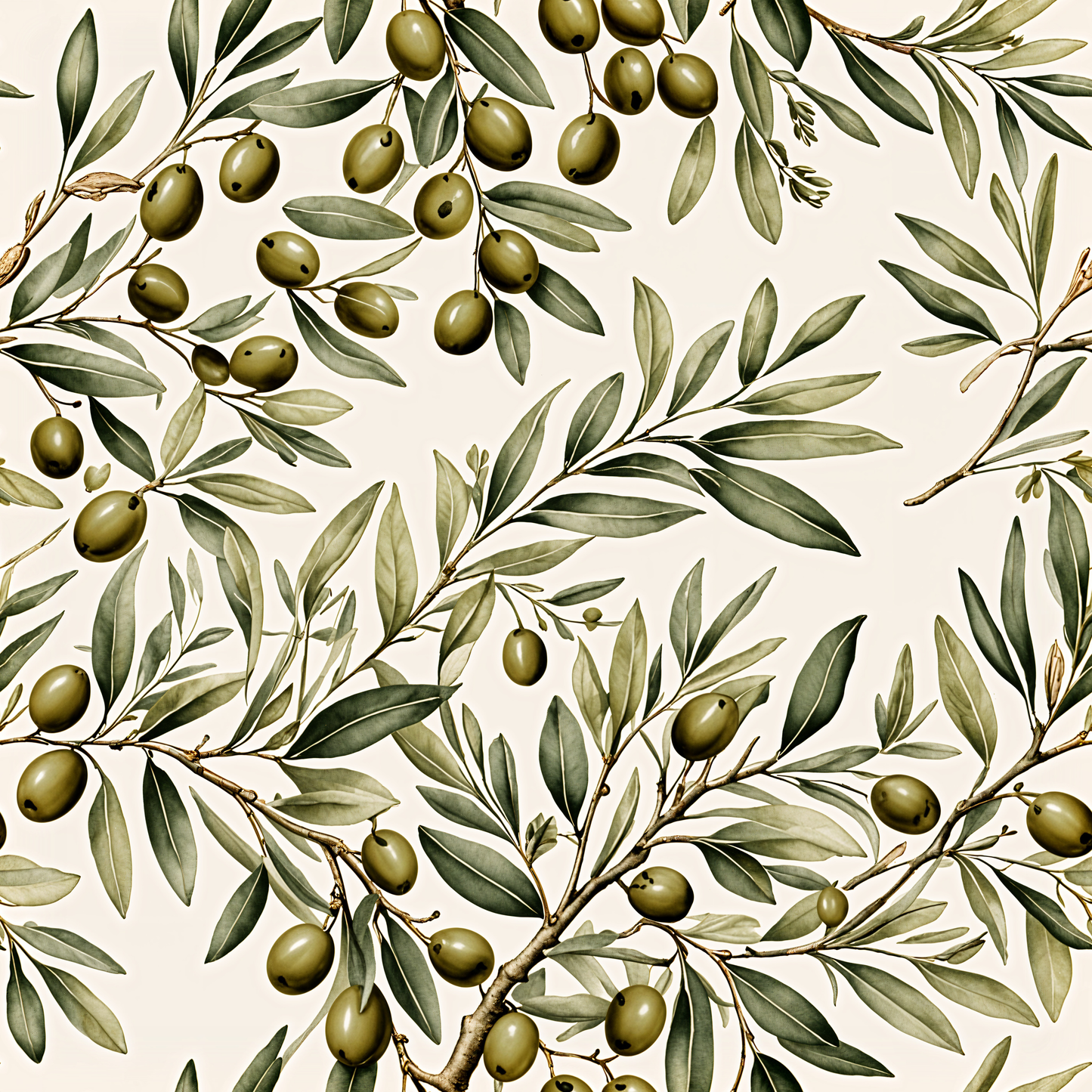 Olive Grove Vintage Wallpaper