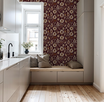 Kaleidoscope Crimson Wallpaper