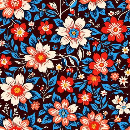 Ikat Earthtone Vintage Wallpaper