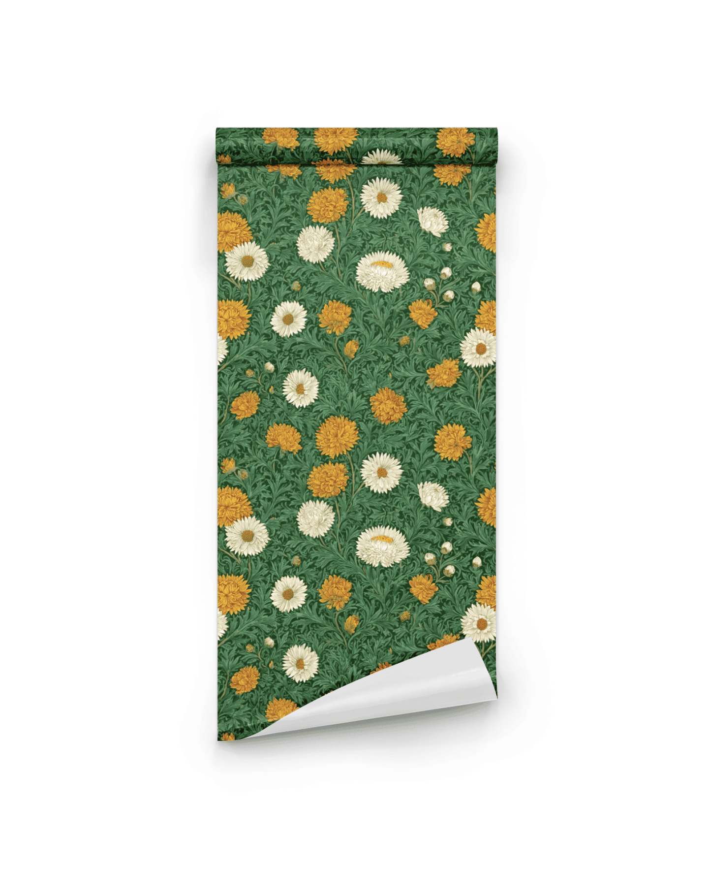 Emerald Marigold Wallpaper