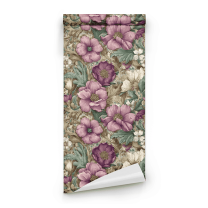 Mauve Filigree Wallpaper