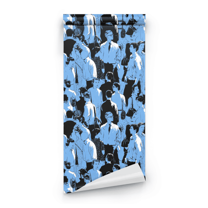 Indigo Crowd Wallpaper