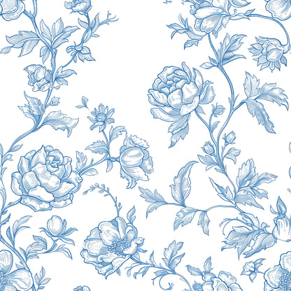 Toile Blue Blossom Harmony