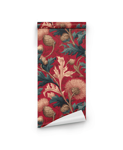 Crimson Thistle Wallpaper