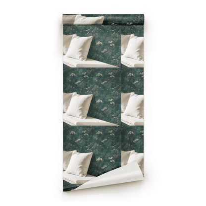 Teal Meadow Wallpaper