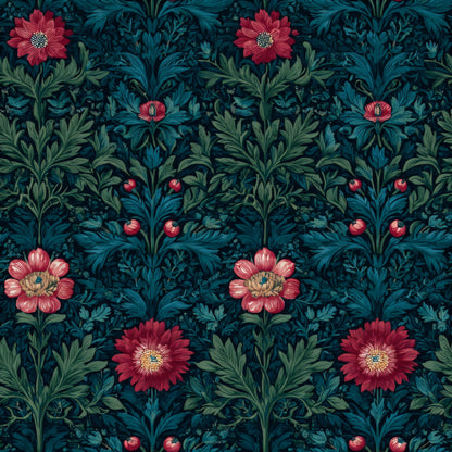 Emerald Anemone Wallpaper