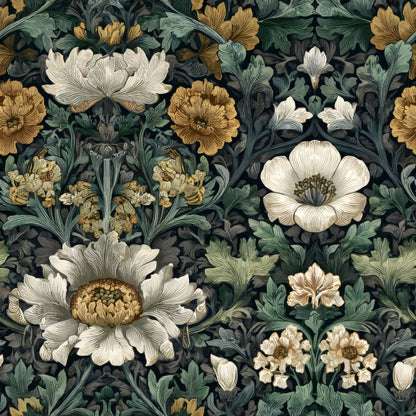 Ebony Primrose Wallpaper