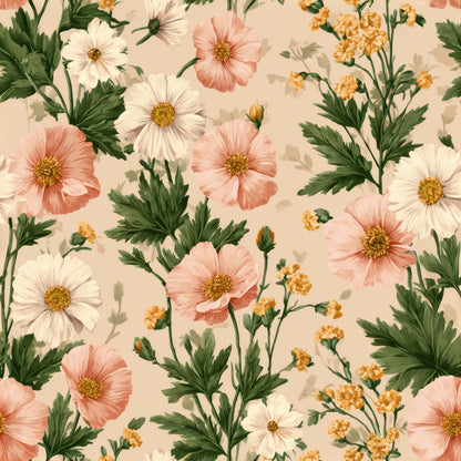 Peach Daisy Wallpaper