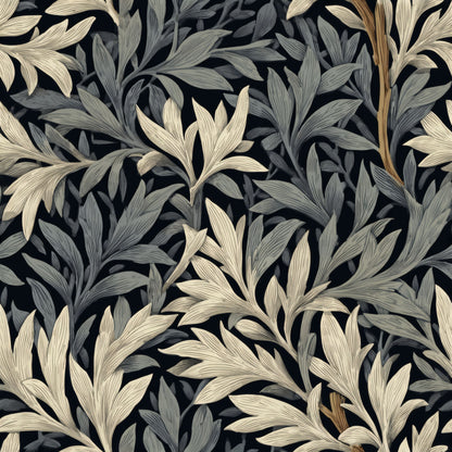 Moonlit Willow Wallpaper