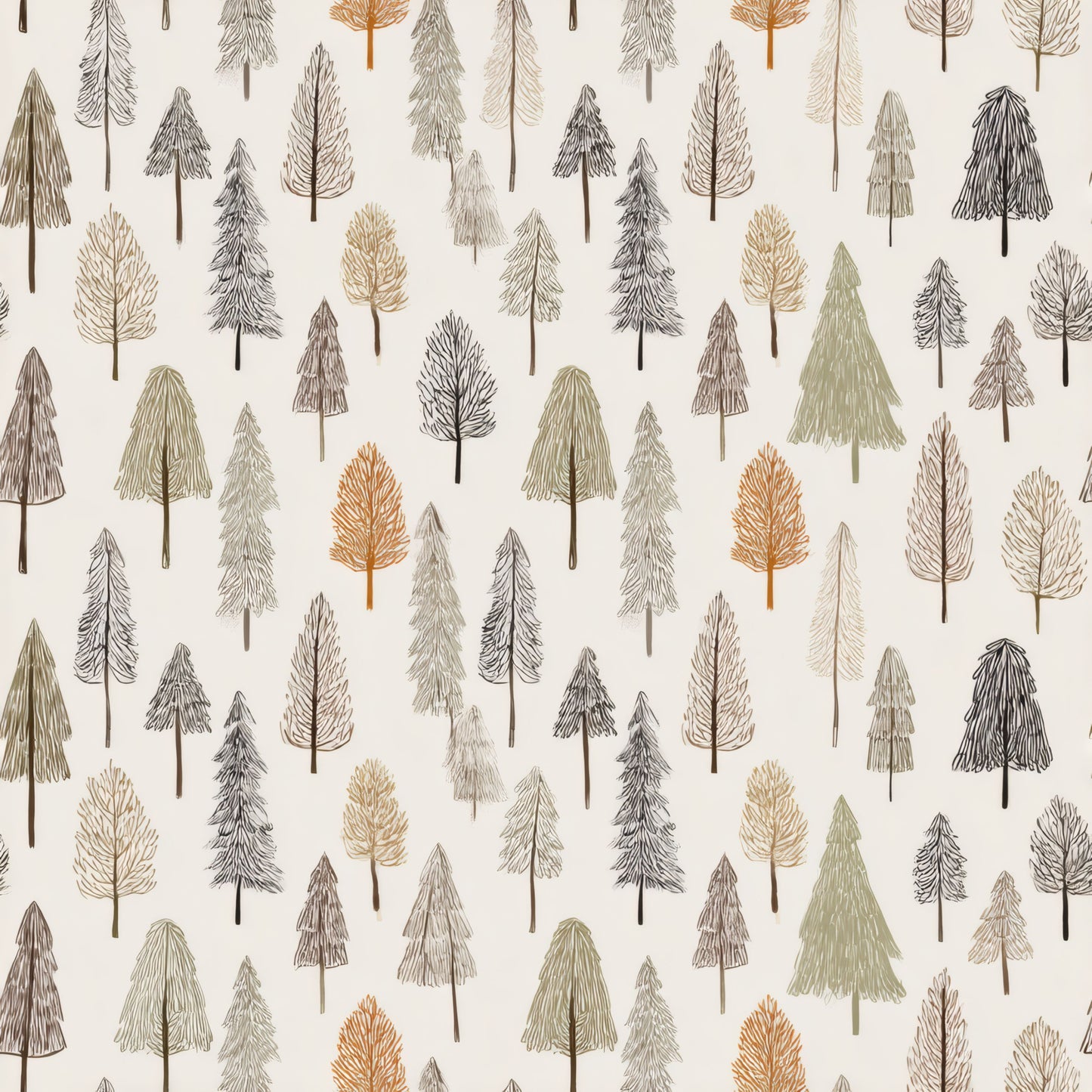 Rustic Evergreen Wallpaper