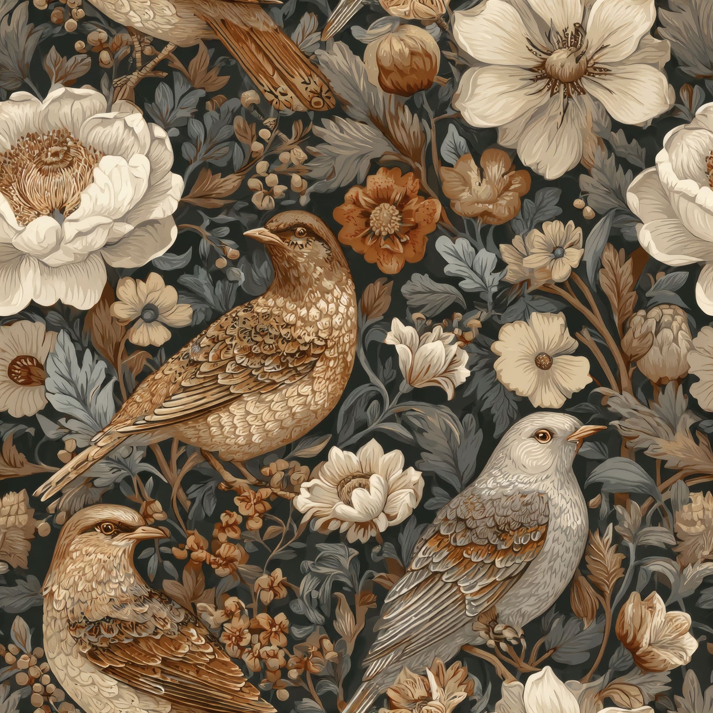 Taupe Avian Wallpaper