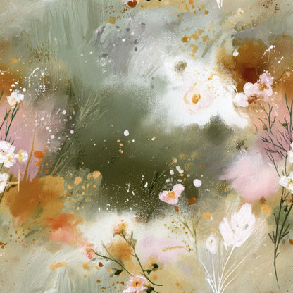 Mossy Bloom Wallpaper