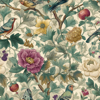 Pastel Aviary Wallpaper