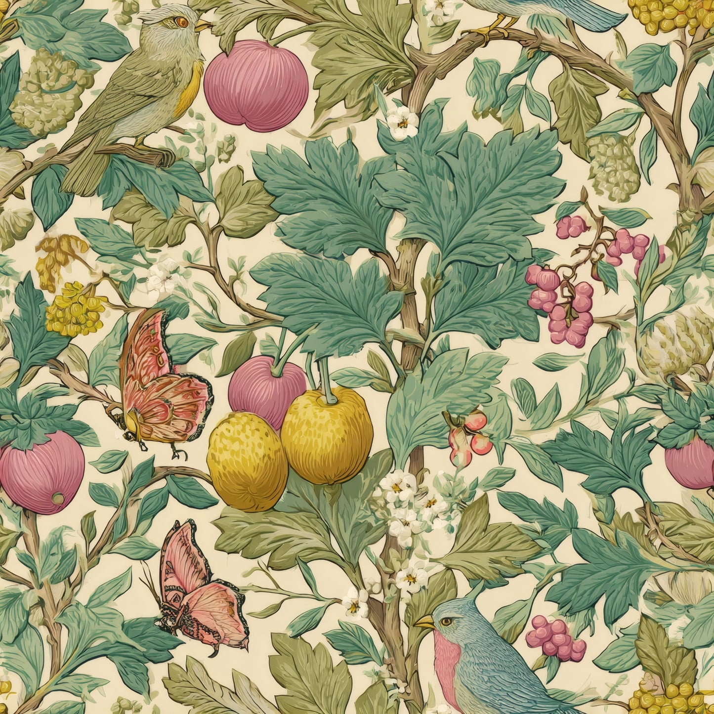 Rosy Orchard Wallpaper