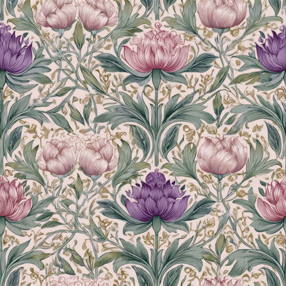 Lilac Verdure Wallpaper