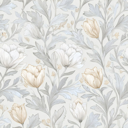 Platinum Tulip Wallpaper