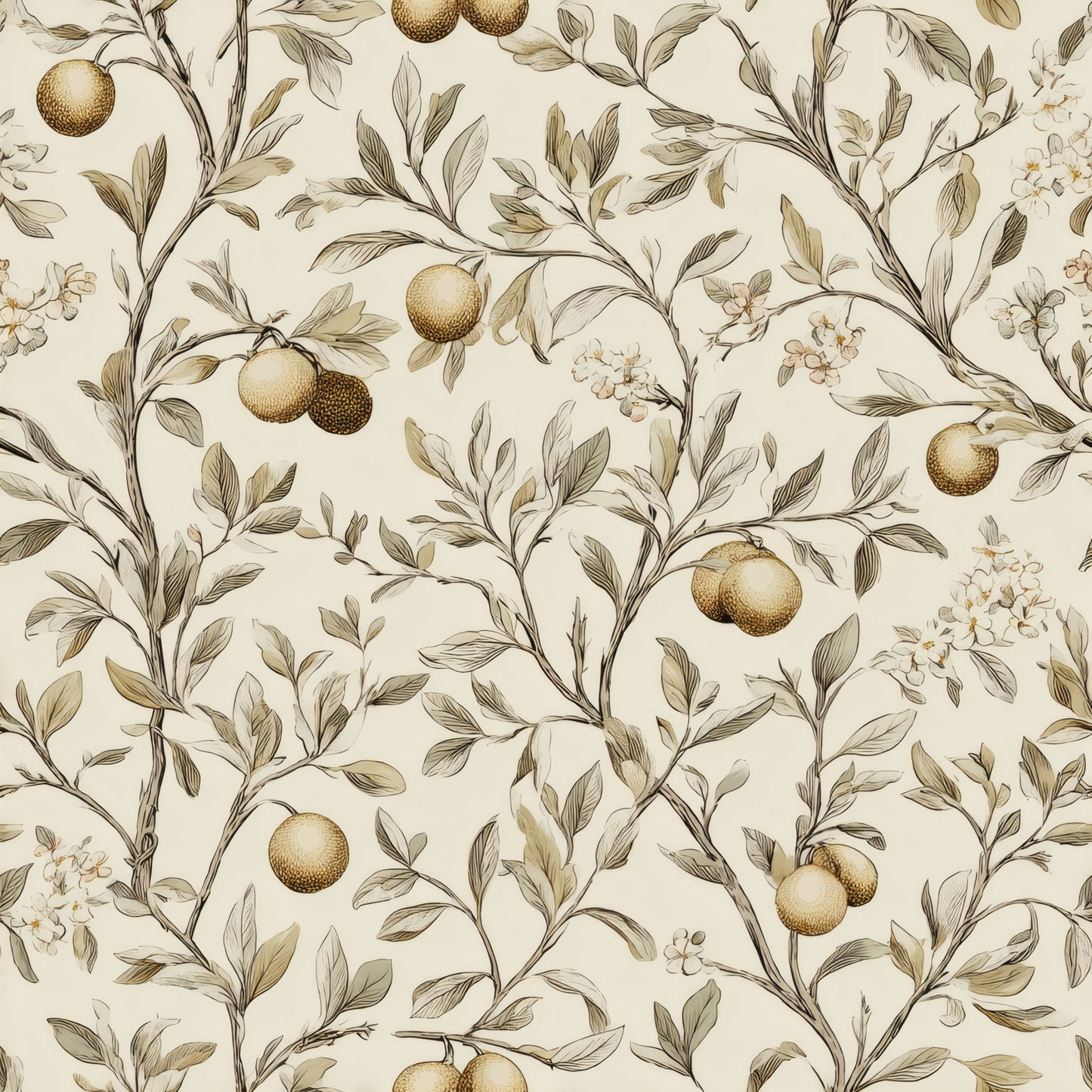 Engraved Citrus Wallpaper