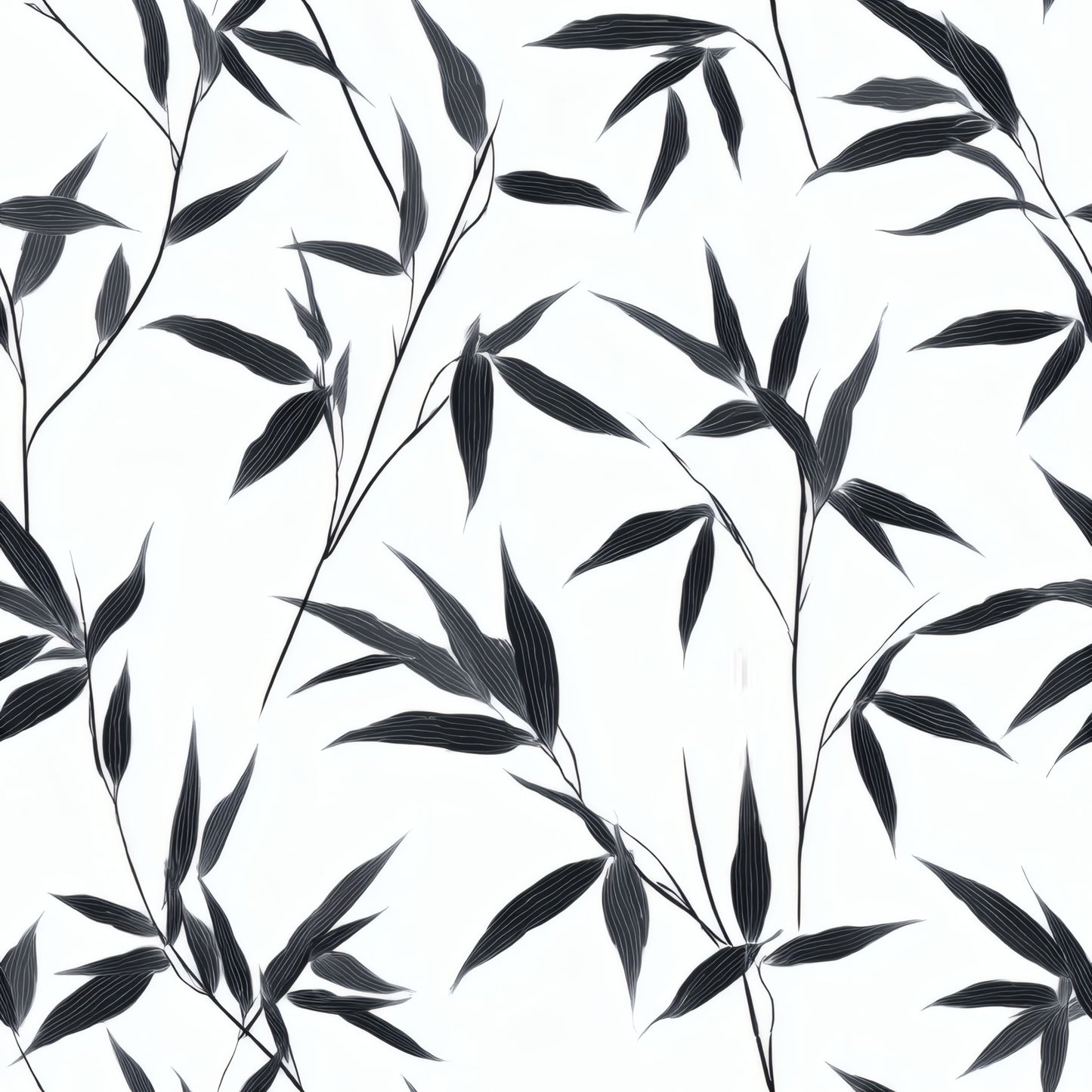 Ebony Foliage Wallpaper