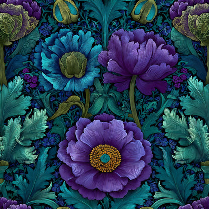 Iridescent Peony Wallpaper