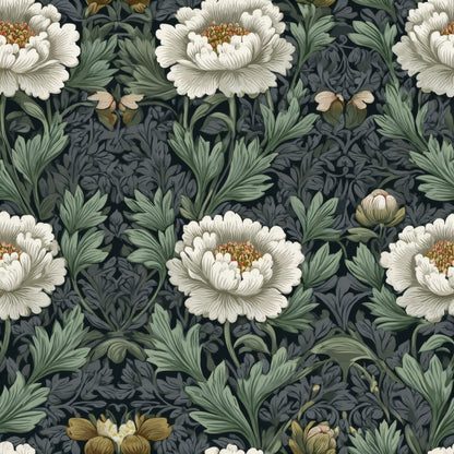 Pewter Petal Wallpaper