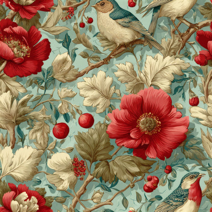 Burgundy Bloom Wallpaper