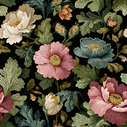 Majolica Bloom Wallpaper