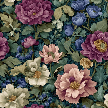 Amethyst Fronds Wallpaper