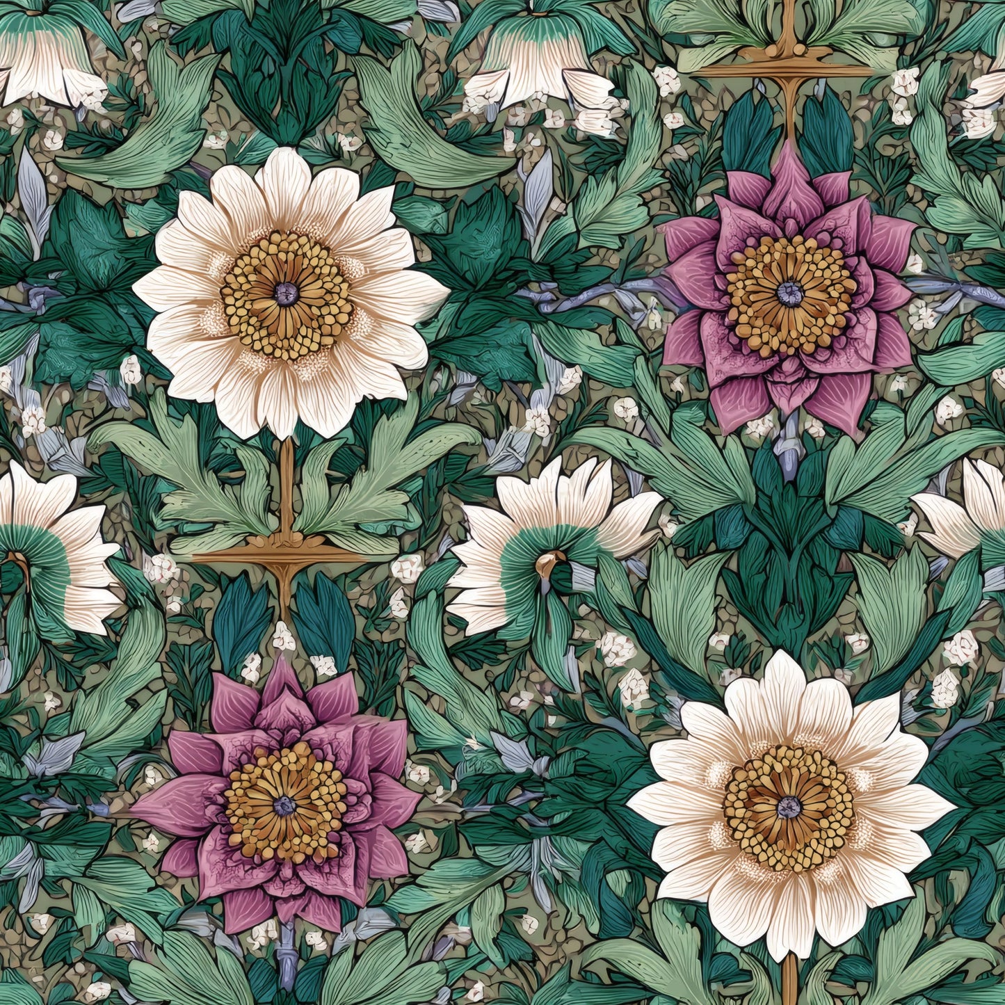 Gothic Flora Wallpaper