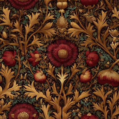 Bronze Poppy Wallpaper