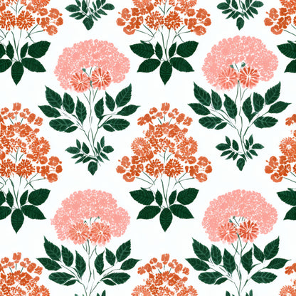 Coral Hydrangea Wallpaper
