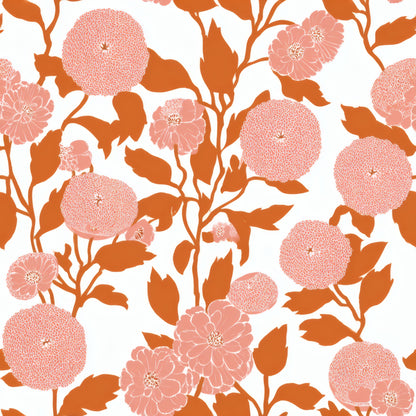Tangerine Chrysanthemum Wallpaper