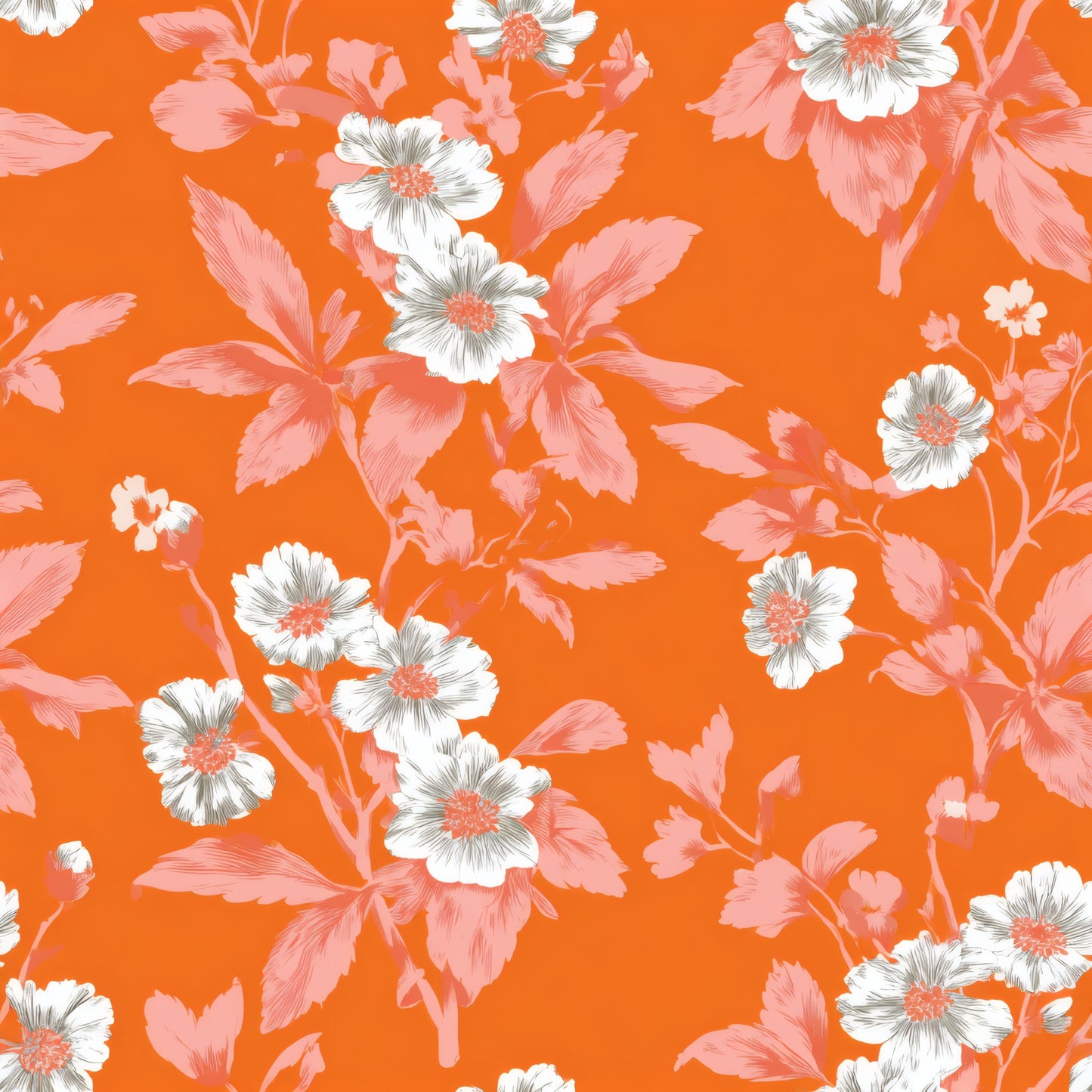Tangerine Etched Wallpaper