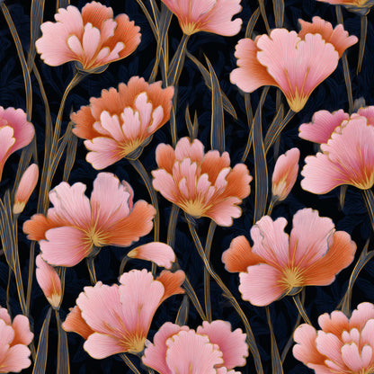 Roseate Artistry Wallpaper