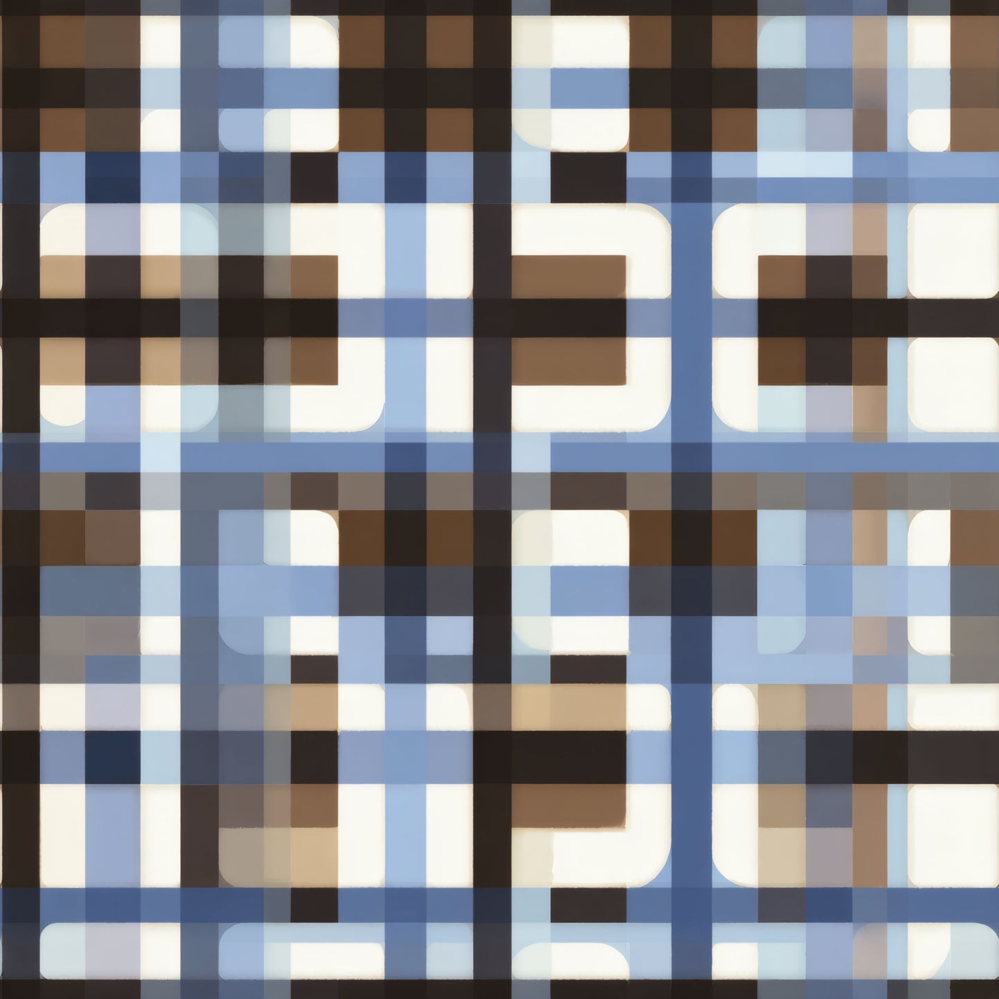 Indigo Plaid Wallpaper