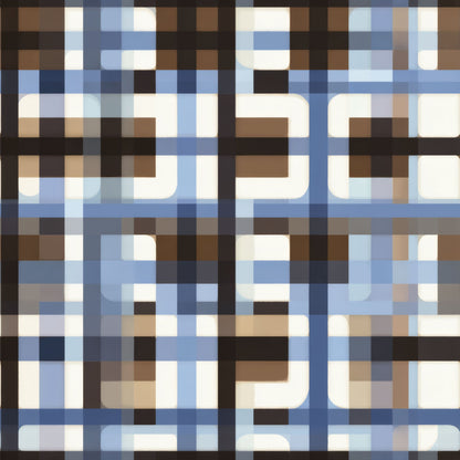 Indigo Plaid Wallpaper