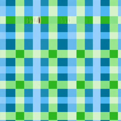 Teal Patchwork Wallpaper