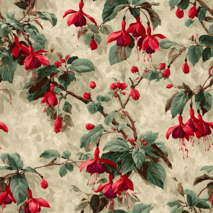 Scarlet Fuchsia Wallpaper